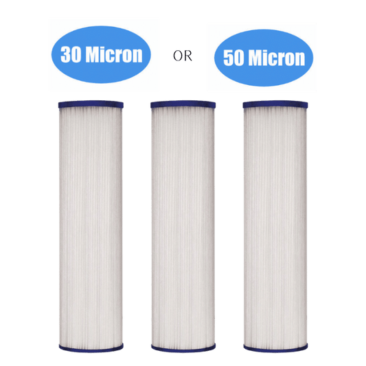 3 Pack 20 inch water sediment filter for well water city water fit big blue filter housing