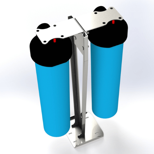 Pro-S2F - Double Filter Housing Floor Stand